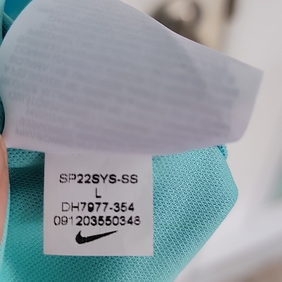 Nike Dri-Fit Gardien 4 Women's Goalkeeper Jersey Turquoise Sz L - Picture 7 of 13